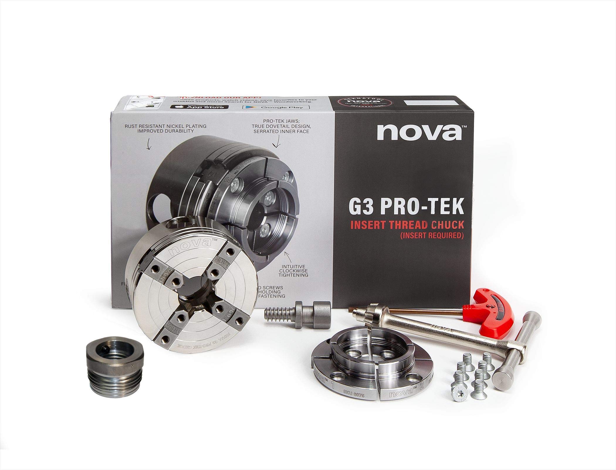 Nova 48290 Premier Pro-Tek G3 Wood Lathe Chuck Kit with Pro